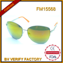 Пользовательские металлические солнцезащитные очки зеленый объектив оптом в Китае